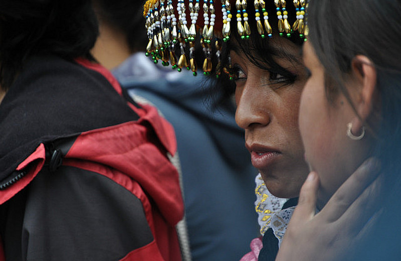 Girl in indigenous dress