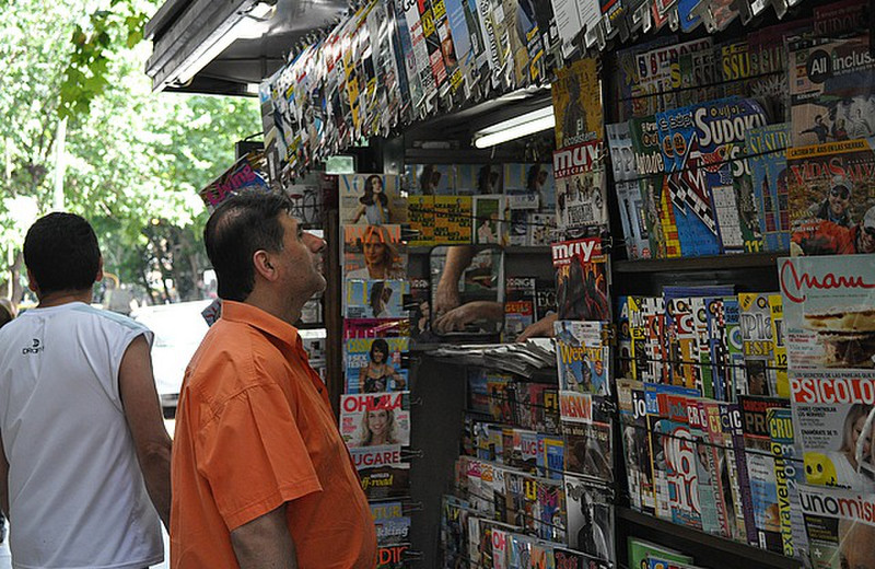 Magazines on the street