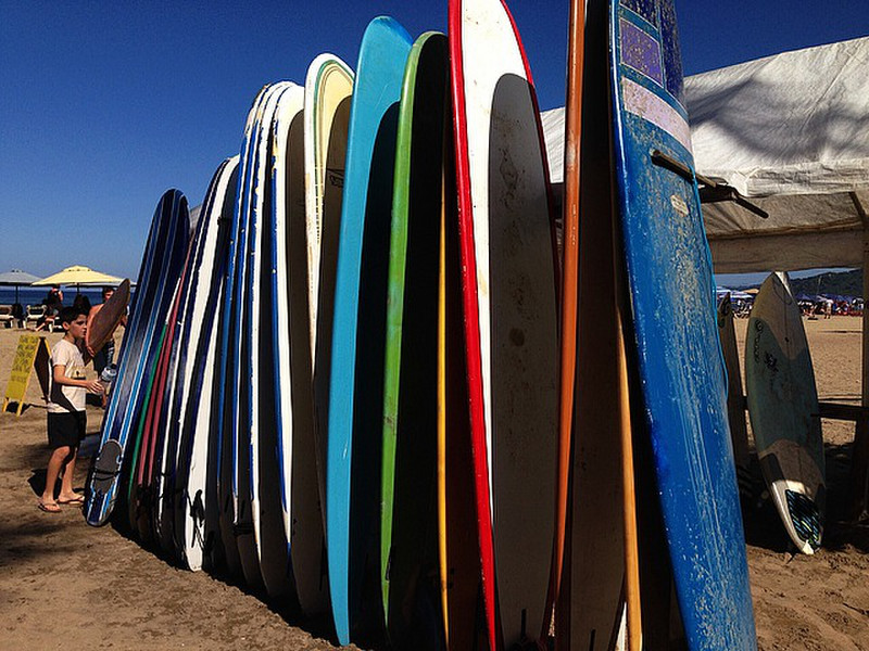 Surfboards on the beach