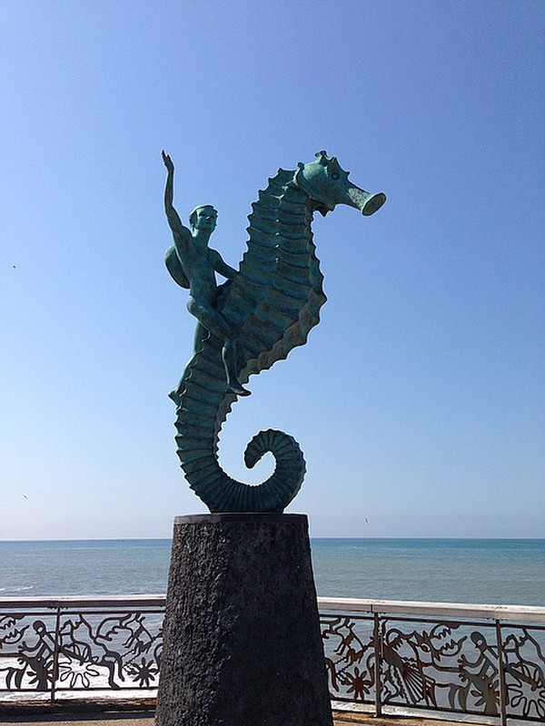 Statue on the beach
