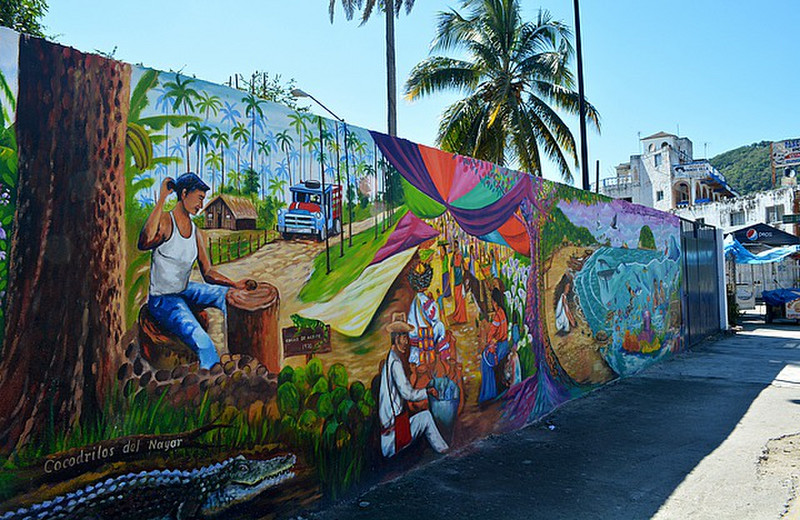 Wall of murals