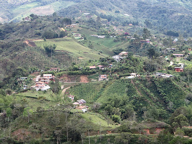 Organic farms cover the hillsides