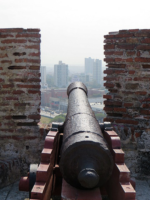 Cannons expertly placed for defense