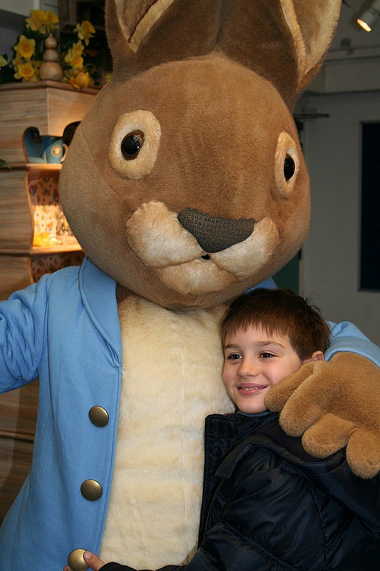 Thomas, with Peter Rabbit