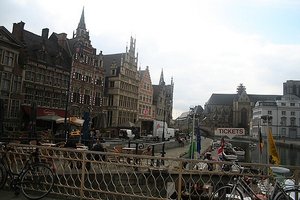 At the canal in Ghent
