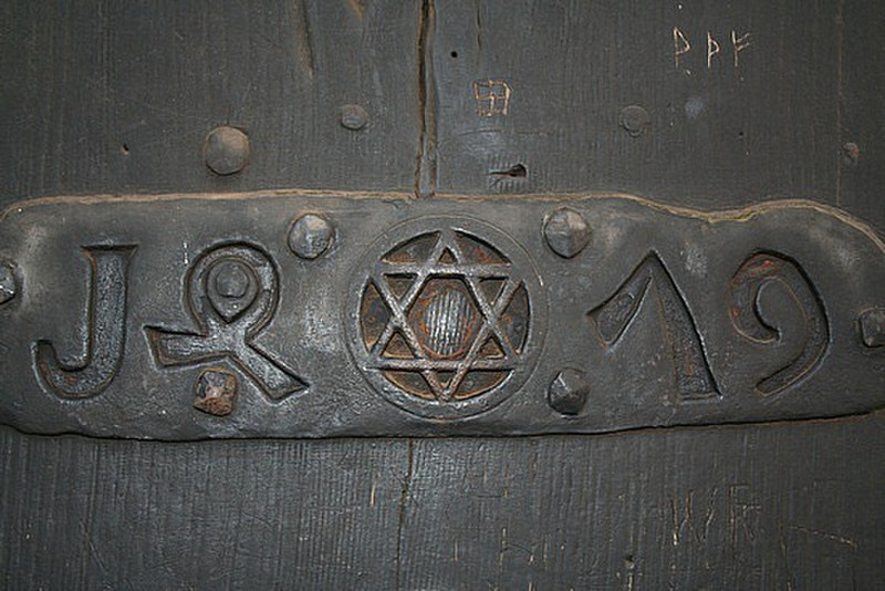 Detail on a door