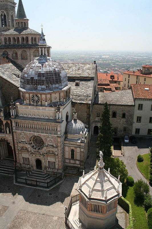 View of the basilica and baptistery