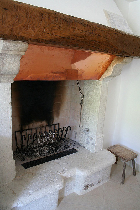 The stone fireplace from Rita&#39;s grandparents&#39; hous