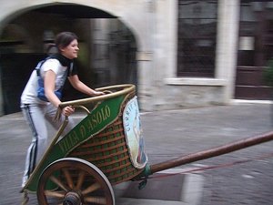 The chariot for the Asolo Palio