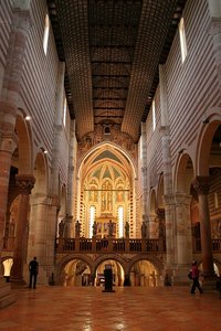 Inside San Zeno Maggiore
