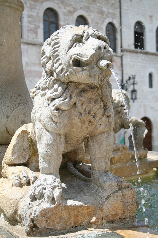 Fountain, Piazza at Assisi