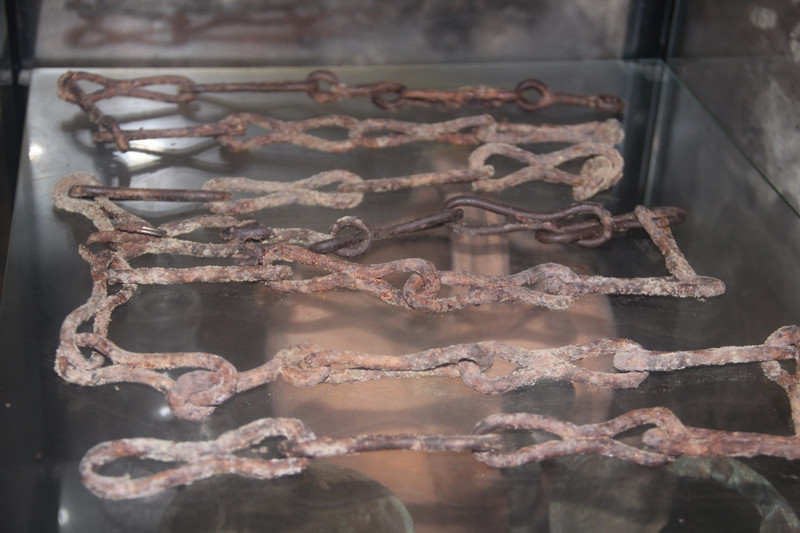 Chains  found in well at Prison of St Paul