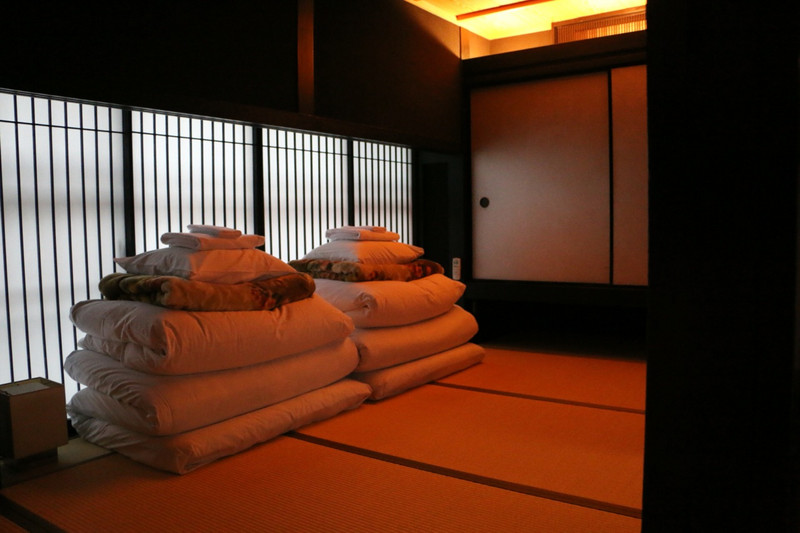 Bedroom - smallest house - our machiya in Kyoto