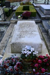 Grave of Winston Churchill, St Martin&#39;s, Bladon 