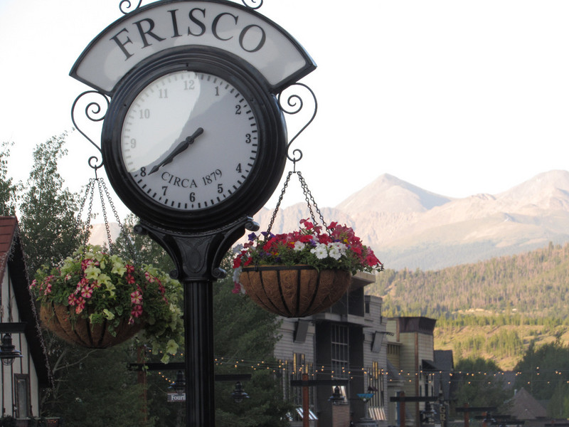 Frisco Co Clock and Mountain