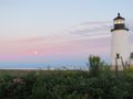 Moon Sunset Light House