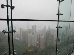 Looking out over the Hong Kong Bay