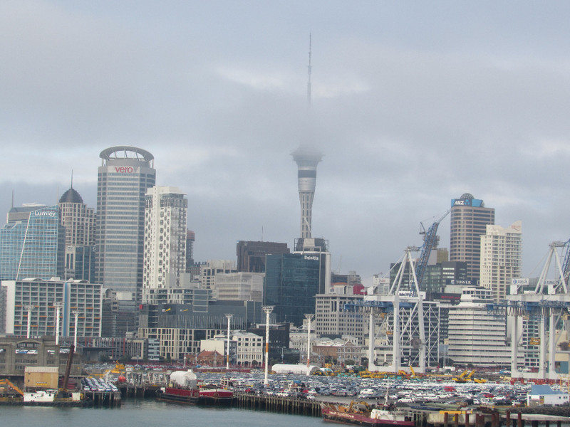 Auckland Harbor Skyline
