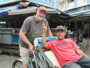 Glenn and his pedicab