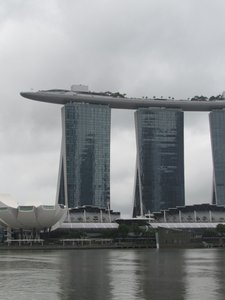 Marina Bay Sands Hotel and Resort pool on top