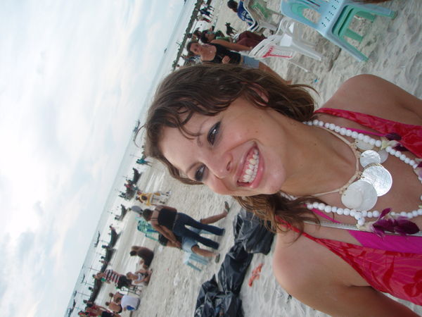 Anna on the beach