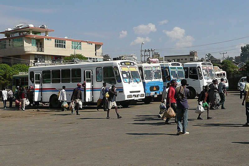 Bus station at Gondar