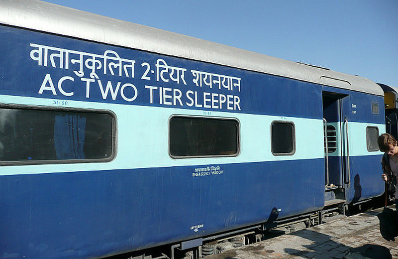 Our train car to Jaisalmer