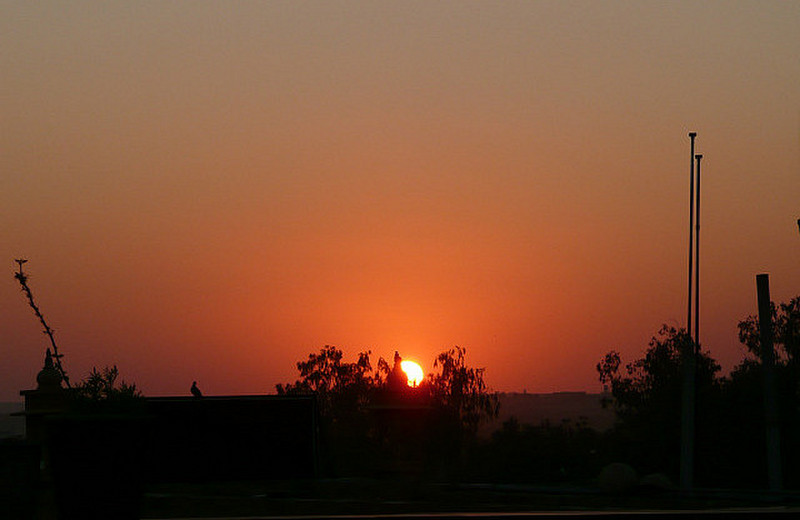 Sunset from roof top of Shahi Palace