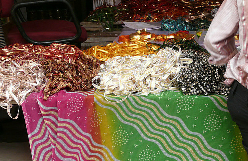 Ribbons and fabric