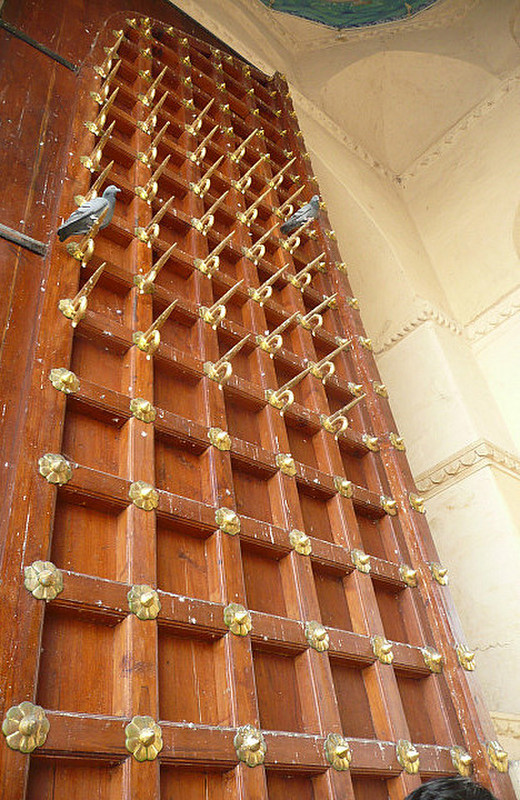 Main entry gate to the palace complete with spikes