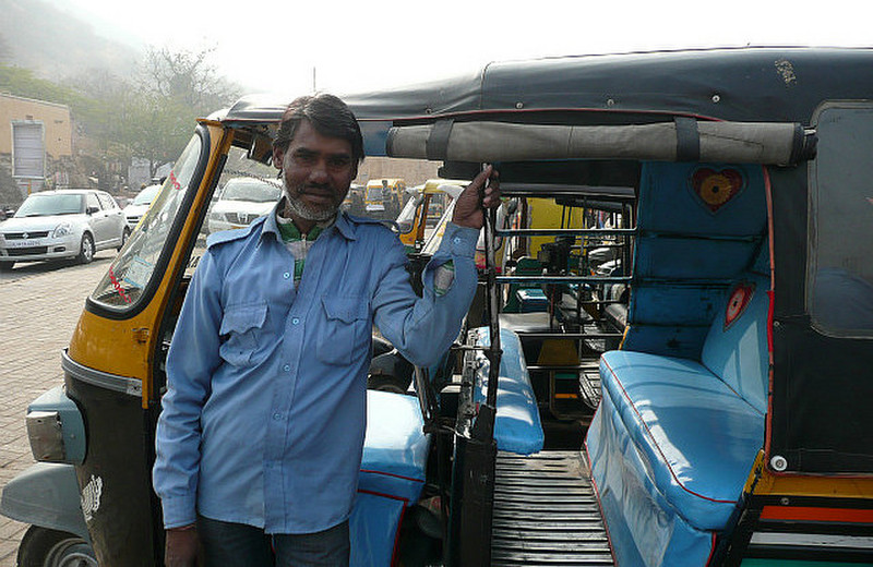 Our rickshaw driver for the day