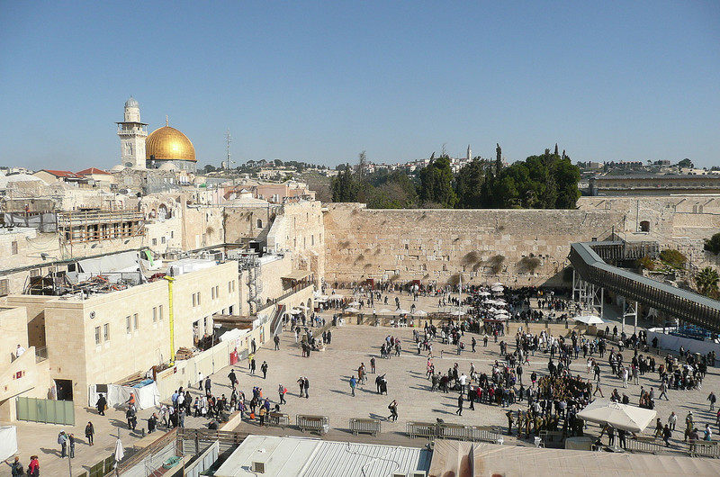 View of Jerusalem from Old City rooftop area