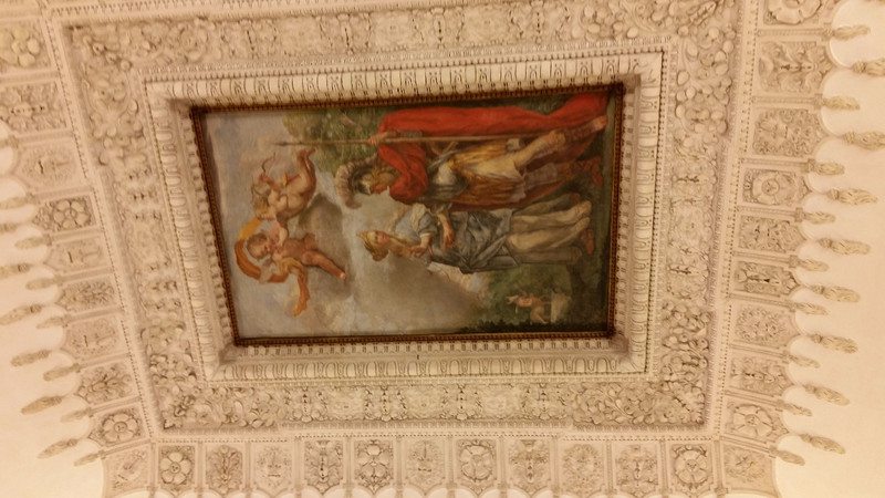 One of the ceiling frescos