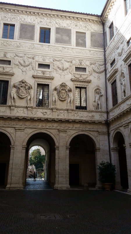 Entrance to Palazzo Spada