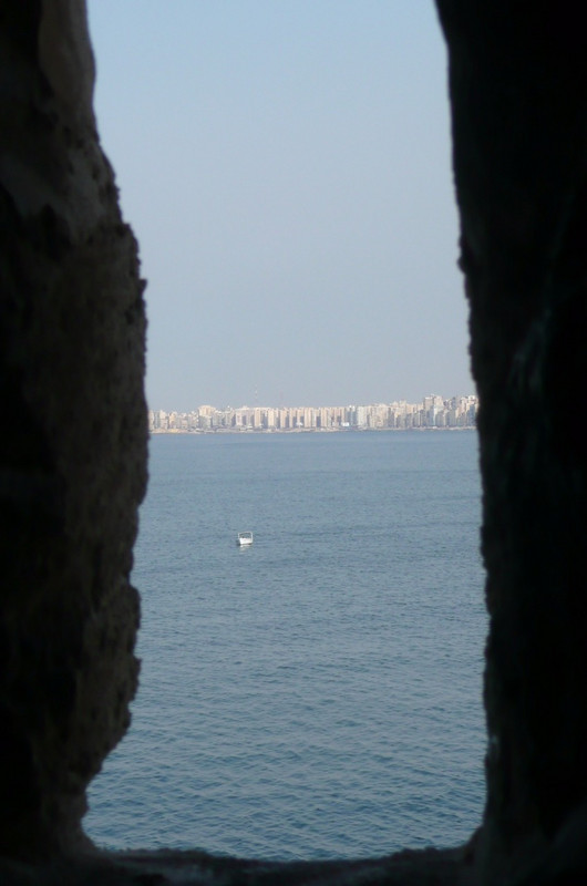 A view from one of the gun portals