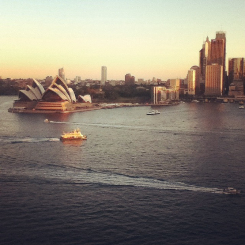 Sunset at Sydney Harbor Bridge