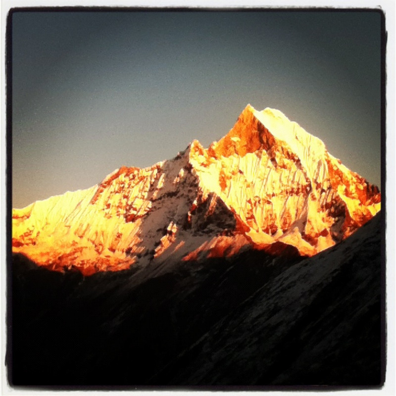 Sunset at Annapurna Base Camp