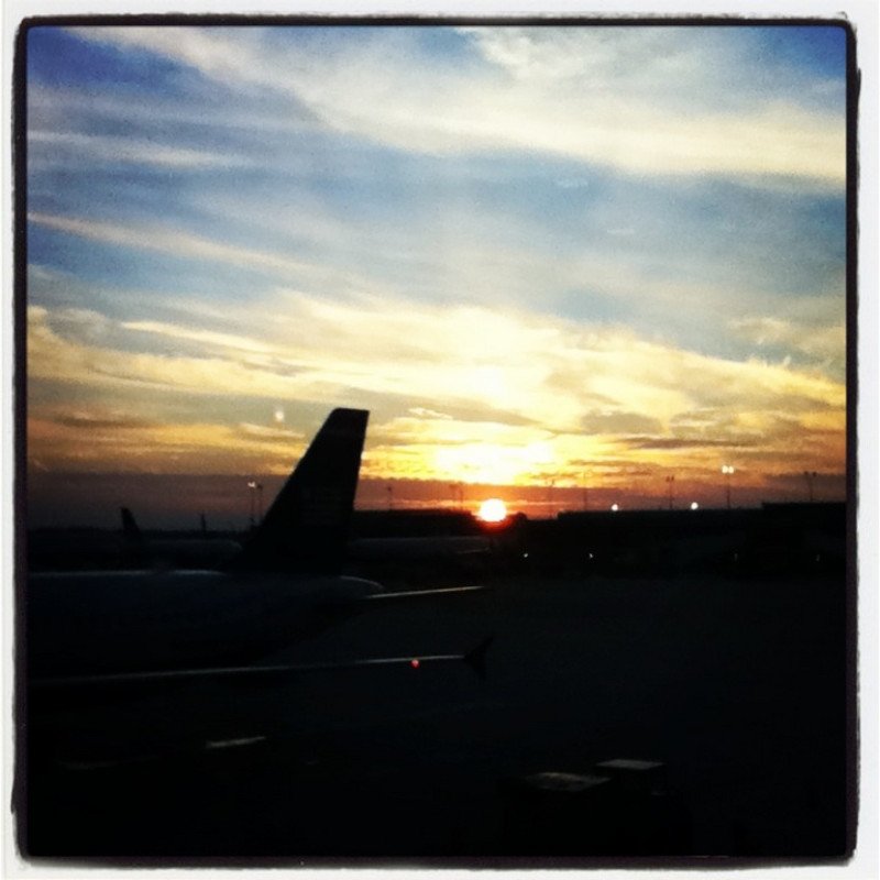 Sunset at Philly Airport