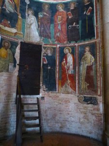 Colorful Murals Inside The Baptristrey