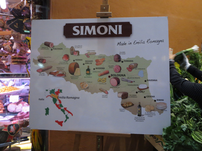 Food Map of Emilia-Romagna Region