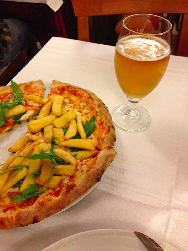 Last Meal in Parma, French Fries on Pizza!!!