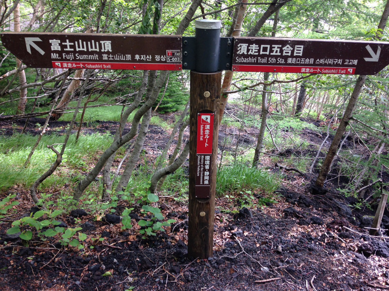 Subashiri trail signs... my pleasure and my pain 