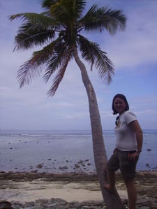 Climbing trees on castaway island