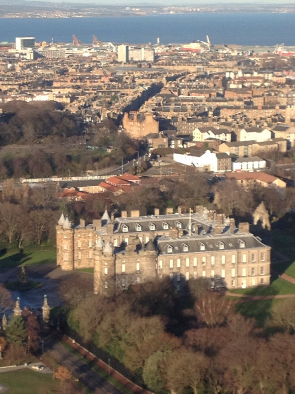 Holyrood Palace view from the little hill !