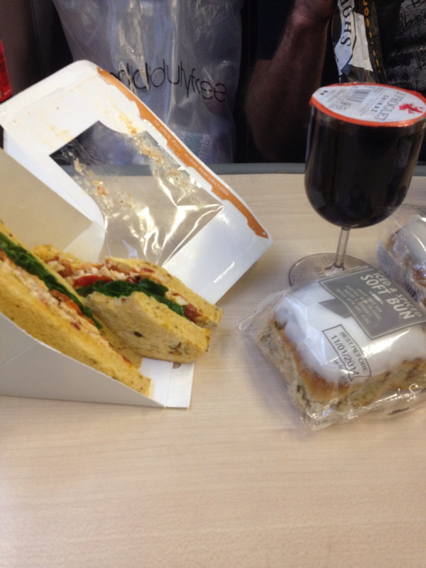 Lunch on the train!