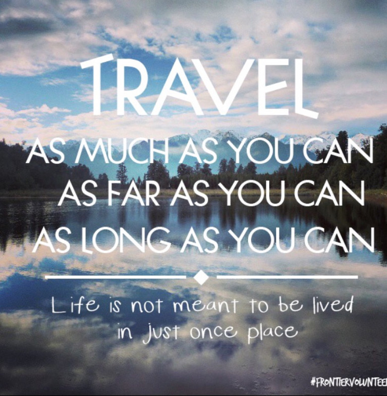 Travel is now very much a part of our life!