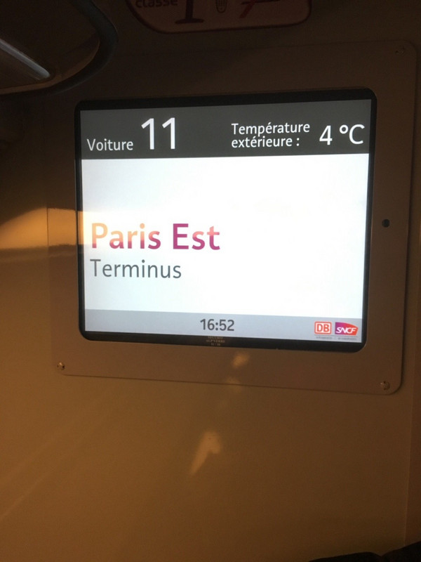 4 degrees Gare de Paris Est