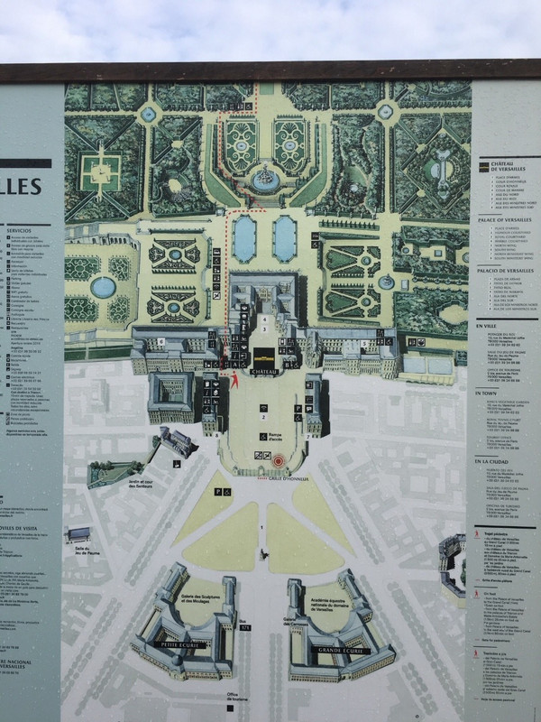 The map of Versailles 