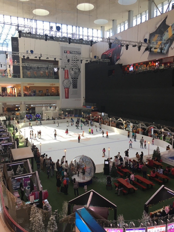 Ice Skating in Dubai Mall