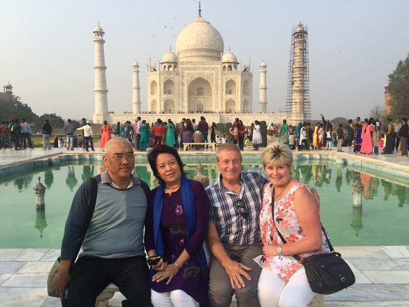 Thanh, Hanh, Clint and me!  - &quot;Taj Mahal&quot;